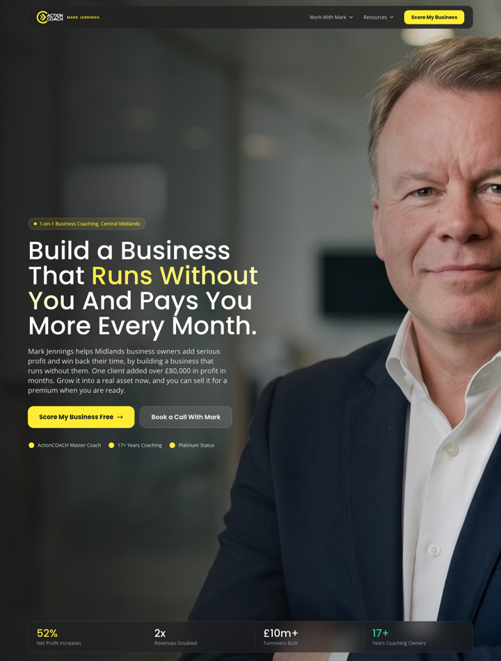 Mark Jennings ActionCOACH website